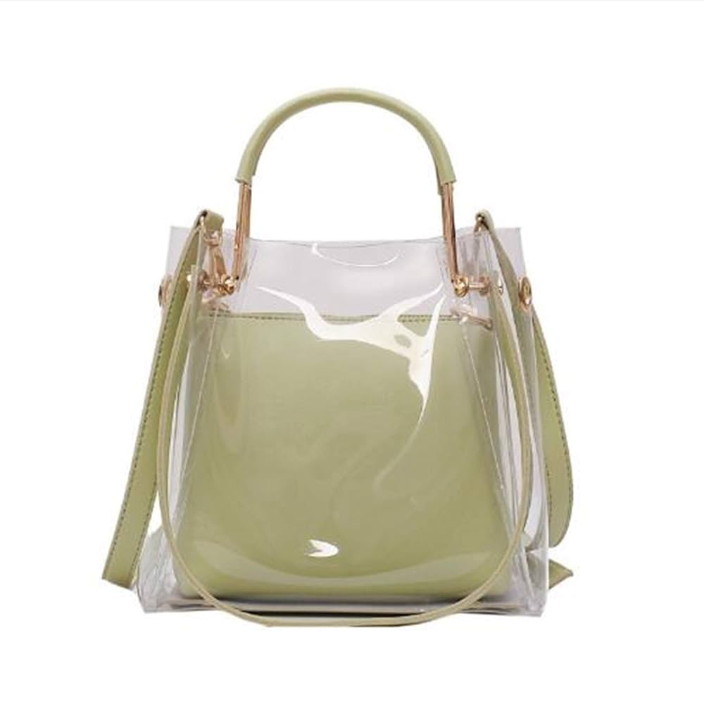 【N°21】ヌメロ PVC クリア 透明 トートバッグ りぼん付き！ N°21】ヌメロ PVC クリア 透明 トートバッグ りぼん付き！